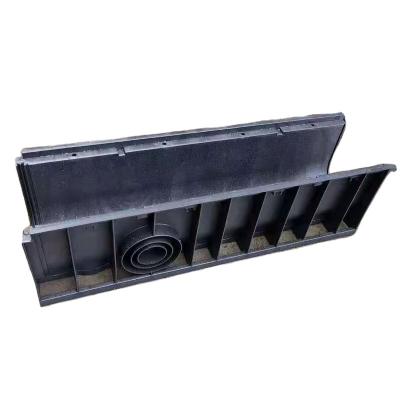 China HDPE Modern Outdoor Plastic Road Water Rain Gutter Linear U Shaped Drainage Ditch for sale