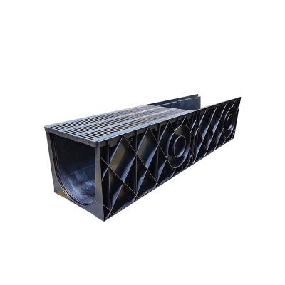 China Good Quality Customized Modern Rain Drainage Trench Plastic U Shaped Drainage Ditch for sale