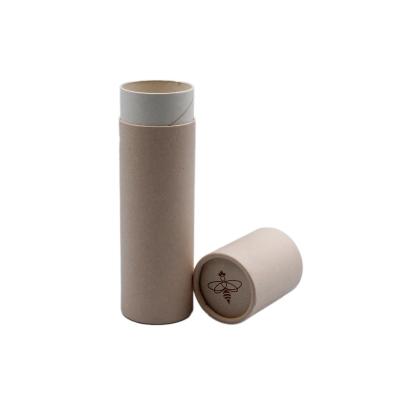 China Handmade Eco-Friendly Custom Empty Cylinder Cardboard Biodegradable Coated Paper Tube For T-shirt Packaging for sale