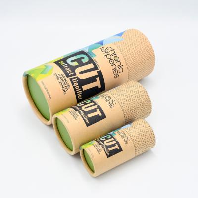 China Custom Eco Friendly Paper Tubes Cylinder Woman Perfume Oil Zero Waste Biodegradable Round Packaging Paper Boxes for sale