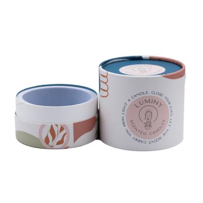 China Handmade luxury custom cardboard candle paepr tube packaging container for sale