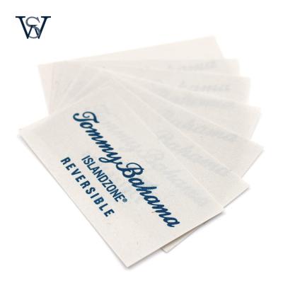 China Washable Custom Handmade Woven Clothing Label Brand Labels Garment Head Label for sale