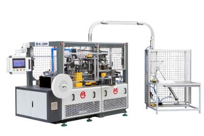 중국 기계 MG - 뜨거운 커피를 위한 C800 PLC 시스템 제어를 만드는 완전히 자동적인 종이컵 판매용