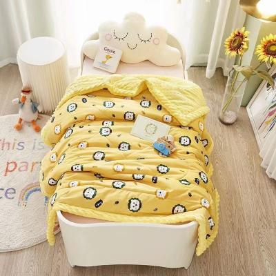 China Custom Winter Warm Cheap Kids Cartoon Baby Bedding Sets Anti-static Bed Linen Bedding Set Comforter Cover for sale