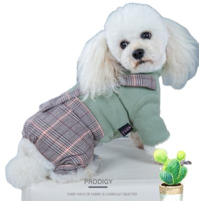 China Sustainable Button Pet Clothes With Straps Clovely Cat Fleece Dog Sweaters Four Feet for sale