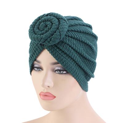 China Custom made elastic hot festival plain hair color plain hat autumn turban Indian hats for women skull cap TO-111288 for sale