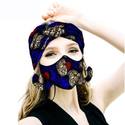 China Women's European and American Headband Style Facemask Elastic Holder With Mouth Mask Headband Mask Costume Luxury Headbands For Women for sale