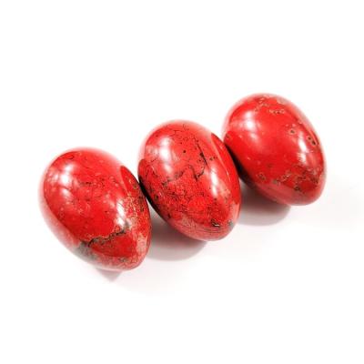 China Natural Red Egg Jasper Yoni Eggs Set Kegel Exercise Kegel Exerciser For Sale for sale