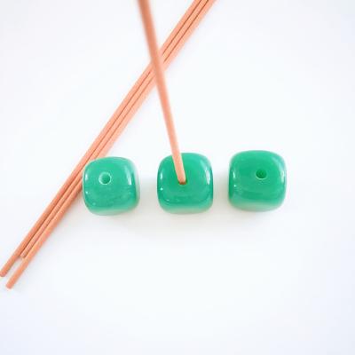 China High Quality Natural Chinese Incense Crystal Green Aventurine Jade Stone Incense Holder Home Decor for sale