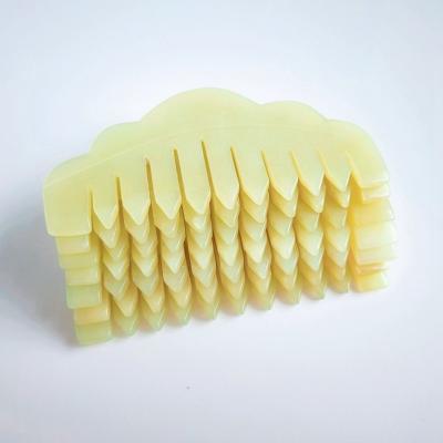 China Accept Yellow Jade Massage Comb Head Massager Jade Stone Body Scalp Massager Hair Treatment for sale