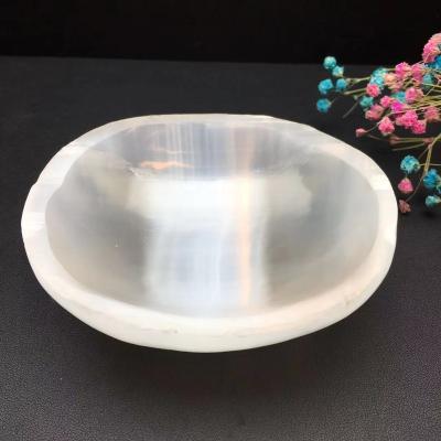 China China Wholesale Gemstone Selenite Rolls Healing Crystal Handmade Bowl for sale