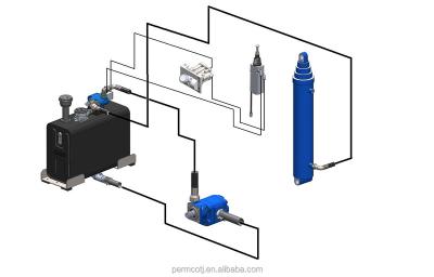 China Dump Truck Hydraulic Hydraulic System For Hyundai HYVA Truck Heavy Duty Medium And Dump Semi Trailer Lift Truck System for sale