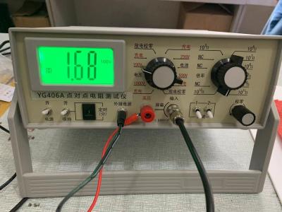 China Digital Display Fabric Surface Resistivity Tester EN 1149-1 / EN 1149-2 AATCC 76 for sale