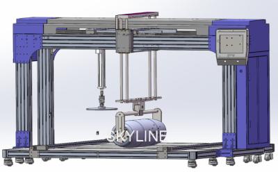 China EN 1957 Matratzen-Integrierte Prüfmaschine Rollen-Haltbarkeitsprüfung Maschine Matratzenhöhe Verlustprüfung zu verkaufen