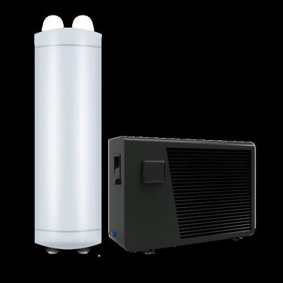 China Outdoor Split Domestic Air Source Hot Water Heat Pump Under Counter Source Water Heater R134A for sale