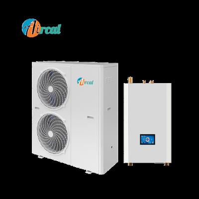 China Outdoor wifi controller air to water dc inverter split heat pump 10kw for sale