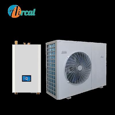 China Outdoor Low Temperature -25 Degrees Evi Air Source To Water Heat Pump Celsius Split 10Kw Wifi for sale