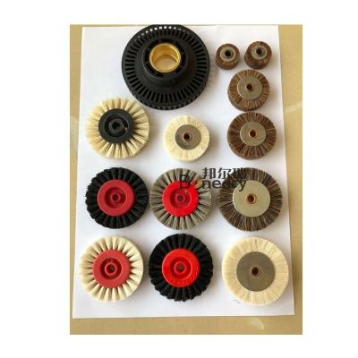 China Durable Black Brush Wheeled Machine Printing Spare Parts For Offset Printing Machine for sale