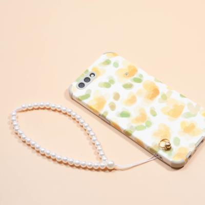 China Luxury Handmade Pearl Phone Chain Keychain for Women and Men Jewelry for sale