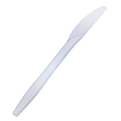 China Disposable and eco-friendly top selling eco cheap cornstarch biodegradable disposable steak knife for sale