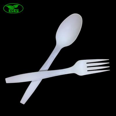 China Biodegradable Tableware Cornstarch Table Utensils Disposable And Eco - Friendly Disposable Cutlery for sale