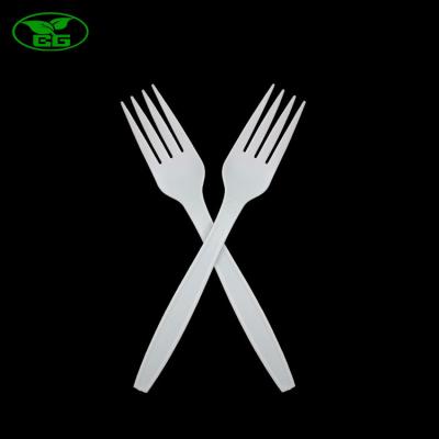 China 7 Inch Disposable Eco-Friendly Biodegradable Plastic Forks For Party for sale