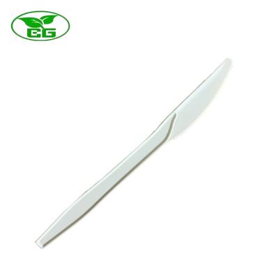 China Selling Bread Restaurant Flatware Knife 160mm/180mm Western Eco-friendly Biodegradable Hot Spoon Biodegradable Disposable Butter Knife for sale