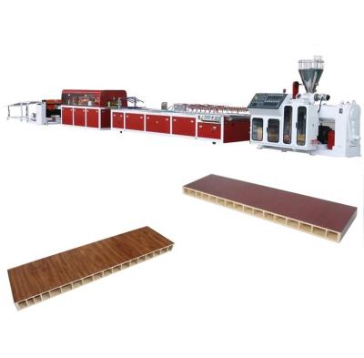 China Profile WPC Wood PP/PE Composite Outdoor Floor Plank Extrusion Line 4200mm*1500mm*2100mm for sale