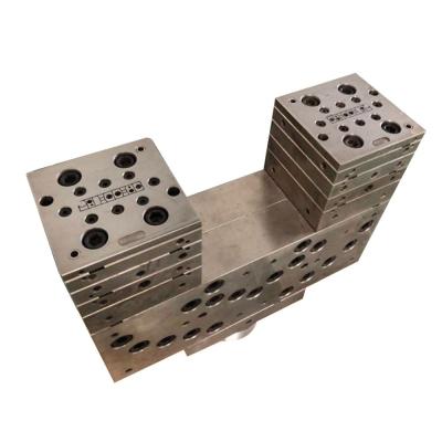 China WPC PVC Tube Extrusion Die Design Mold with Electroplating Polishing Surface Treatment à venda