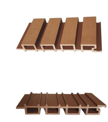 China Custom Size PE Material Wood Plastic Composite Wall Panel for WPC Cladding Boards for sale