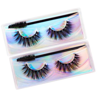 China Wholesale 3D Fake Eyelash Seller Free Sample Natural Custom Transparent 3d 25mm Private Label OEM Factory Qingdao for sale