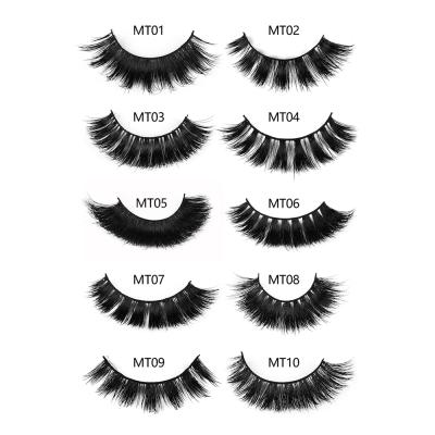 China Wholesale Natural Thick Long 3D Mink Lashes Real Mink Eyelashes lashbox packaging with logo for sale