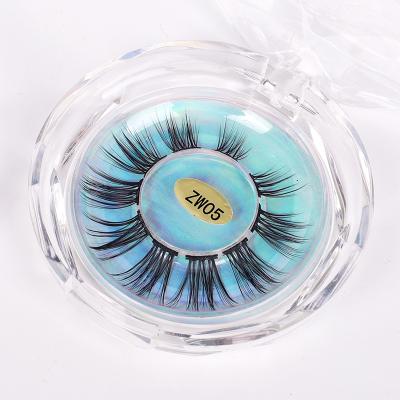 China Natural Long Segmented Lashes Korean PBT Silk Natrual Cotton Long Lasting Mink Eyelashes Soft Strip for sale