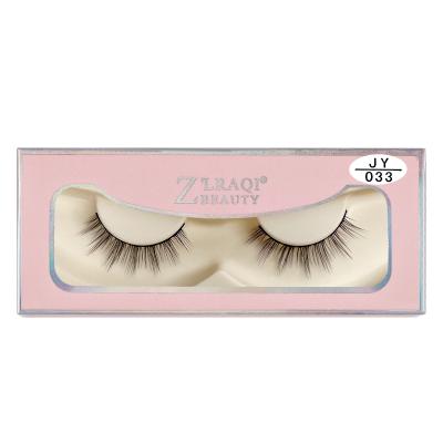 China Natural Long The Most Popular Faux Mink Eyelashes Soft Tresluce Natrual 3D Cute Package Of OEM Box Mink Fur Eyelashes Paper Pink for sale