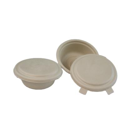 China Wholesale Degradable Pulp Bowl Biodegradable Sugarcane Food Packaging Containers for sale