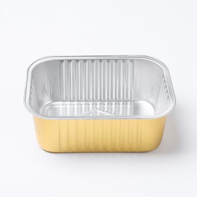 China Latest High and Low Temperature Resistance Design Sterilized Sealed Takeout Food Aluminum Foil Container Maker for sale