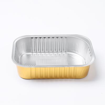 China High And Low Temperature Resistance Custom Hygienic Preservation Small Disposable Aluminum Foil Container for sale