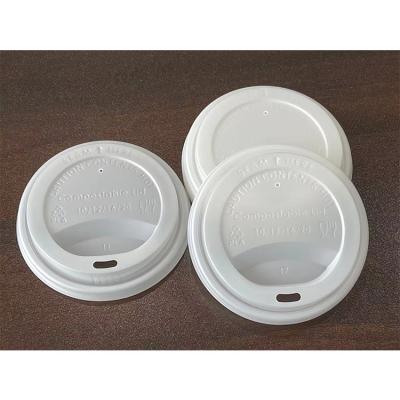 China Non Spill Water Oil Proof Heat Resistant Cpla Coffee Cup Eco - Friendly Lids for sale