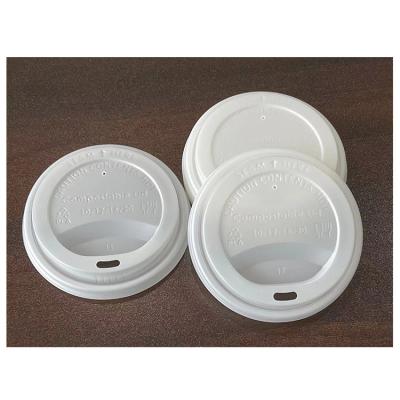 China Non Spill Biodegradable Food Grade Beverage Packaging Sugarcane Coffee Cup Lid for sale