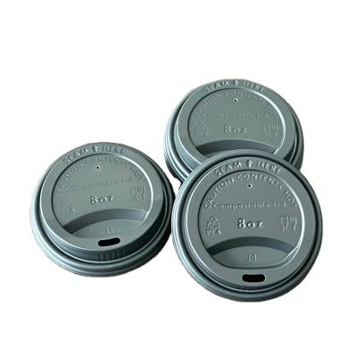 China Non Spill Wholesale Environmental Protection Cpla Heat Resistant Eco Colored Coffee Cup Lid for sale