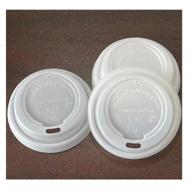 China Non Spill Eco Polylactic Acid Water Proof Heat Resistant Oil Proof Disposable Cup Lid for sale