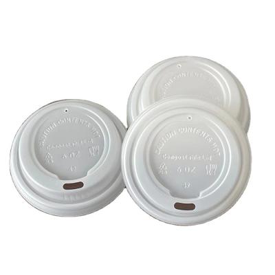 China Non Spill Private Design Polylactic Acid Black Oil Proof High Sales Disposable Cup Lid for sale