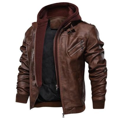 China New Arrival Winter Custom Jackets Mens Vintage Riding Biker Motorcycle Faux Leather Outdoor Faux Leather Plus Size Jackets for sale