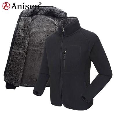 China Wholesale Custom Sherpa Men's Winter Thick Fleece Bonded Jacket Breathable Jackets And Coats for sale