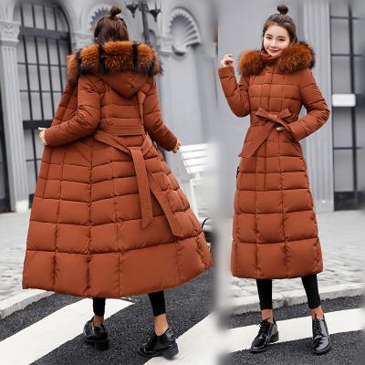 China Breathable long winter coat for women coldker winter cotton padded warm thicken ladies coat jackets parka women long coats for sale