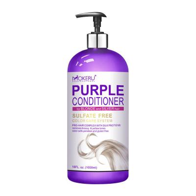 China Wholesale Private Label Hair Care Repairing Shiny Brass Silver Anti Hair Loss Purpleanconditioner For for sale