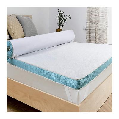 China 3 Inch Memory Foam Mattress Topper Queen Cooling Gel Bamboo Charcoal Bed Mattress Cooling Topper for sale