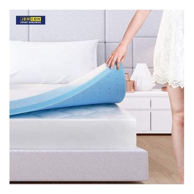 China Cooling Mattress Topper Swirl Foam Aired Bed Topper Full Size Cool Gel 4 Inch Memory Foam Mattress for sale