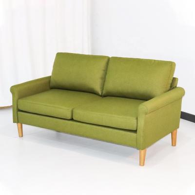 China Modern Living Room Sofas JBMEON Green Color Leisure Fabric Loveseat Living Room Sofa for sale