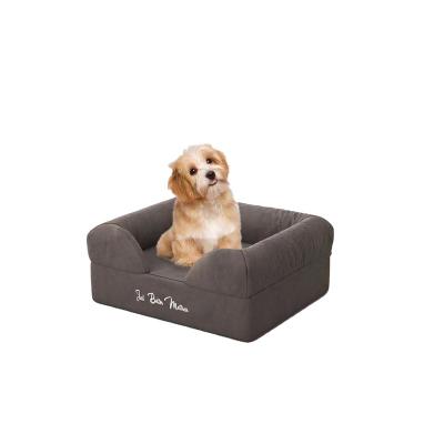 China Wholesale OEM Large Pet Bed Waterproof Washable Luxury Memory Foam Orthopedic Dog Sofa Bed for sale